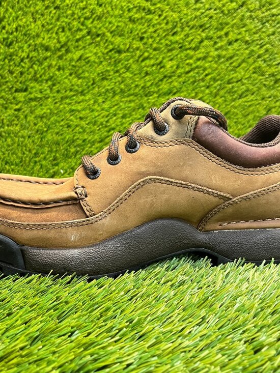 Rockport Mens Size 8 Brown Black Casual Classic Leather Lace Up Oxford Shoes main image 5
